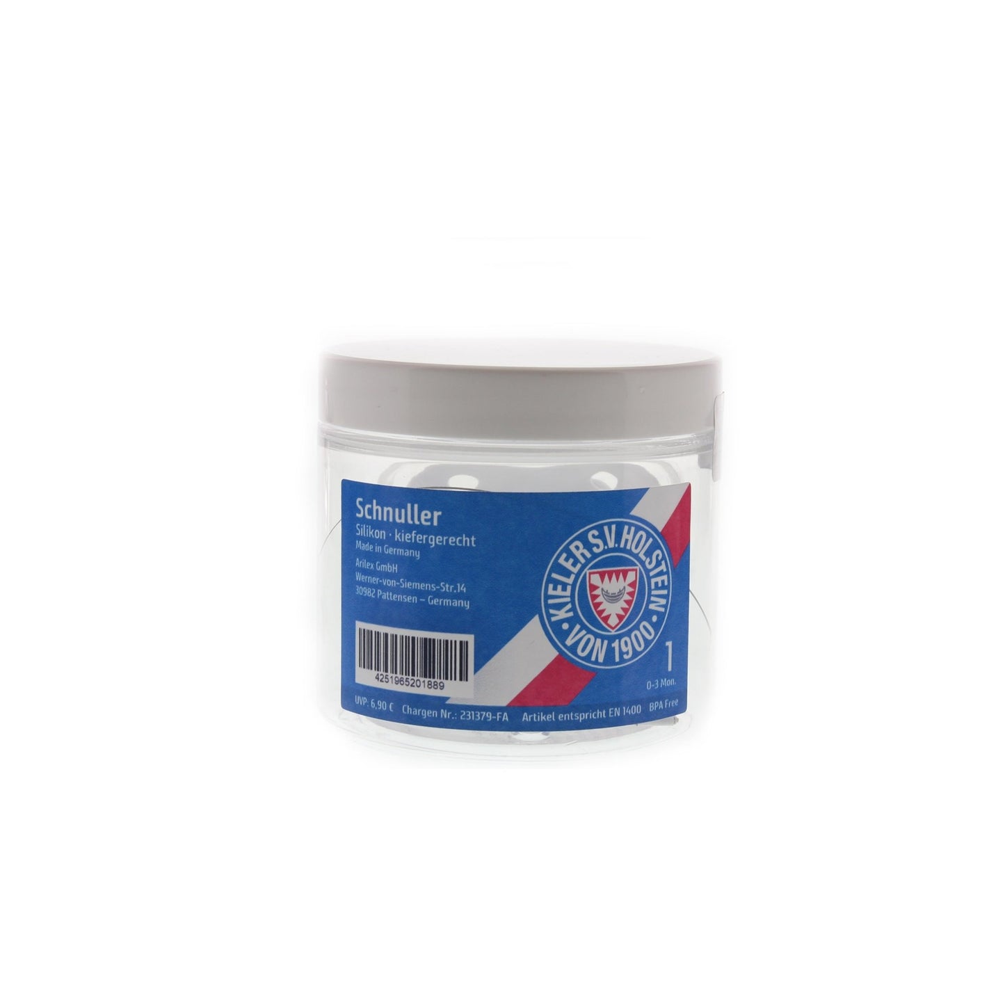 Holstein Kiel Babyschnuller weiß 0-3 Monate