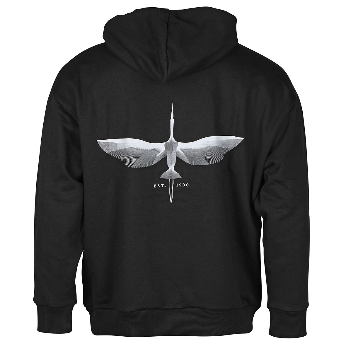 Hoodie schwarz Storch