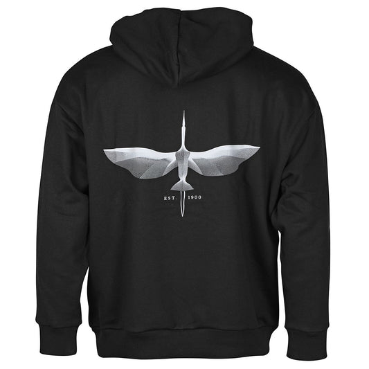 Hoodie schwarz Storch