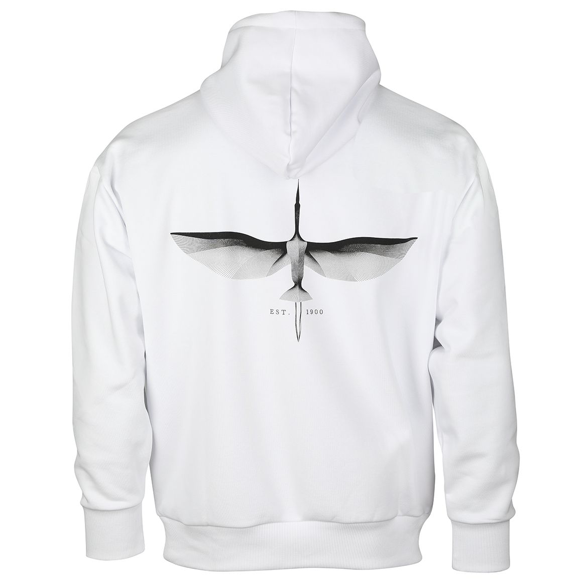 Hoodie weiß Storch