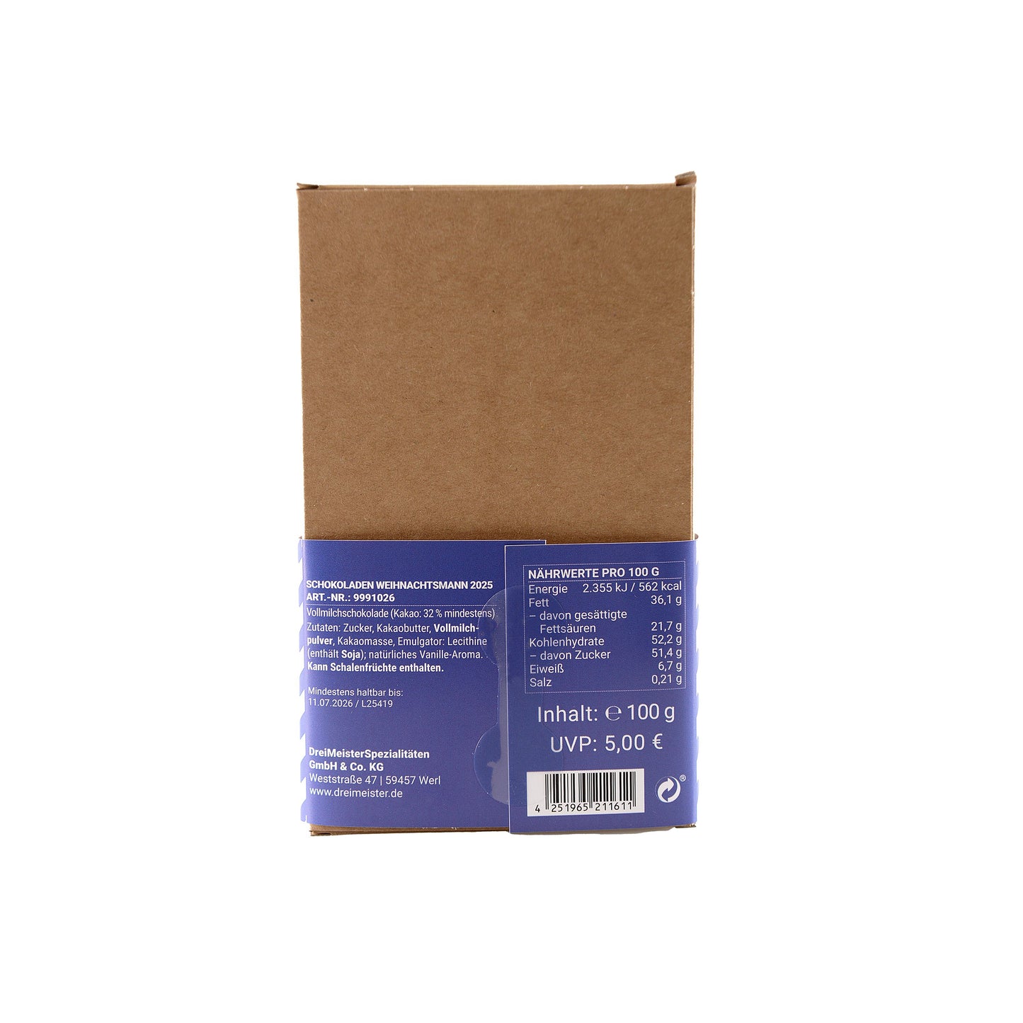 Schokoladen Weihnachtsmann 2025 - NEU