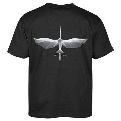 T-Shirt schwarz Storch