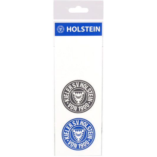Holstein Aufkleber 3er-Set weiß/grau/blau